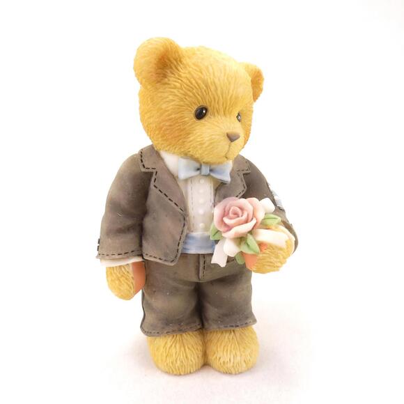 Vintage Cherished Teddies The Time Has Come For Wedding Bliss Groom Bear Wedding - Picture 1 of 4